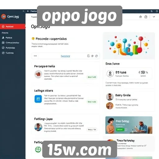 Análise da interface do usuário do site Oppo Jogo